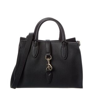 Gucci Medium Leather Tote, Black